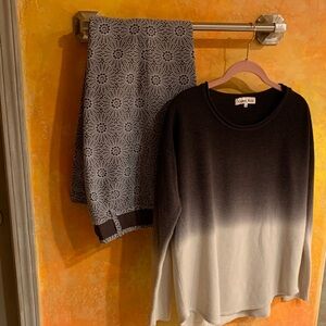 Carol Rose Monochrome Ombre Sweater